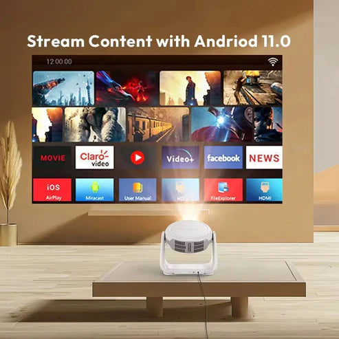 4K Mini Projector and wireless streaming