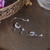 “Moon & Star Clip-On Earrings – No Piercing, K-Style”